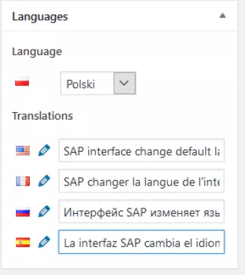 WordPress Polylang puuduvad lingid : PolyLangi keelteated on lisatud