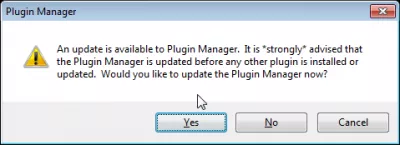 Cum se formatează XML în Notepad ++ : Plugin message update manager în notepad plus plus