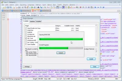 Hogyan kell formázni az XML-t a Notepad ++ programban : Notepad ++ plugin telepítés folyamatban XML beautifier számára