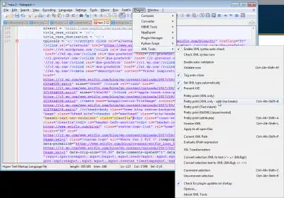 Cómo formatear XML en Notepad ++ : Bonita impresión (solo XML - con saltos de línea) opción en el administrador de complementos