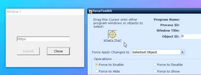 ForceToolkit Review: Change The State Of A Window : Selecting the window to force