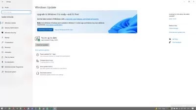 Upgrading to Windows 11 : Computer eligible to Windows11 free upgrade