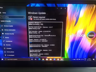 Upgrading Windows 11: een : Windows10-tietokone, joka päivitetään Windows 11: een