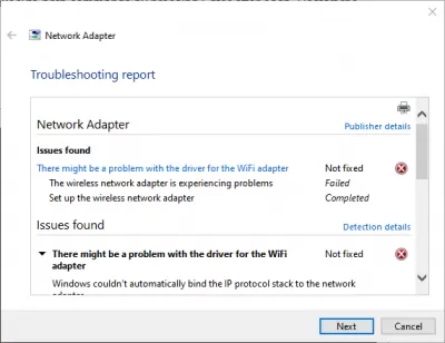 Windows 10은 네트워크 어댑터 재설정 후 WiFi를 찾을 수 없습니다 : 1 단계 : 네트워크 어댑터 창으로 이동하십시오