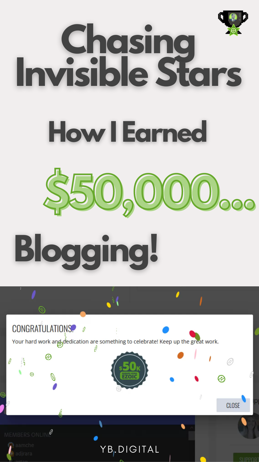 Many people are wondering if it is possible to make money online blogging as this new type of occupation is not a standard job, is highly volatile, but yet can become more rewarding than any other career choice. This is the story of how I managed to earn $50,000 with my blog content and an amazing technology partner!