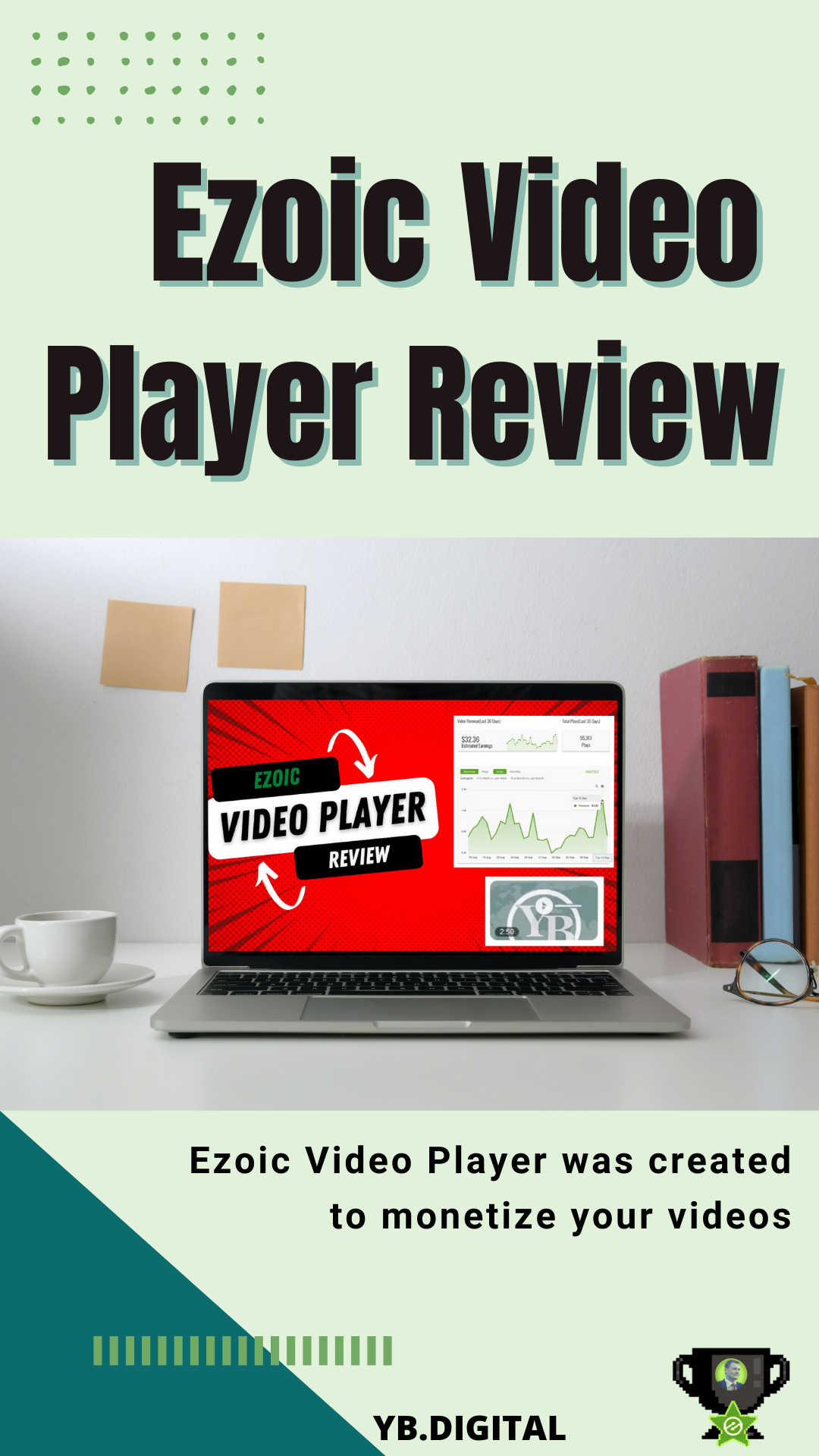 The Ezoic Video Player platform was created by the developers, especially for those users who want to monetize their videos. Users receive income from the fact that other users watch published videos. Ezoic Video Player provides its users with the ability to upload their own video, as well as test it. The platform has successfully implemented artificial intelligence, which helps in promoting users' videos.