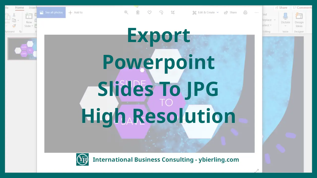 Exportieren von Powerpoint-Folien in JPG mit hoher Auflösung