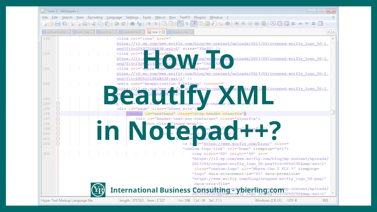 Notepad でxmlをフォーマットする方法