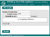 Text file splitter