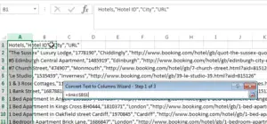 Microsoft Excel paste CSV into cells : Select an empty cell