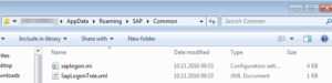 SAP Logon server list find and change the SAPlogon.ini : SAP saplogon.ini configuration file in explorer