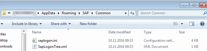 SAP Logon server list find and change the SAPlogon.ini : SAP saplogon.ini configuration file in explorer