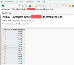 SAP solve Pricing error: Mandatory condition MWST is missing : View incompletion log