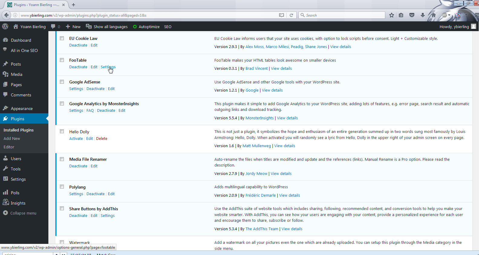 Wordpress howto install a plugin – YB.Digital
