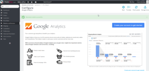 How to link Prestashop with Google Analytics : Install Google Analytics module and create an account