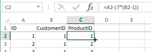 How to combine two data sets and create all possible combinations with Excel : Restart the second file ID count from 1 for each block of first file IDs