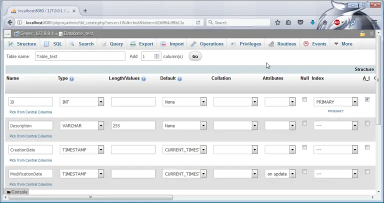 Create a MySQL table with automatic creation date and modification date ...