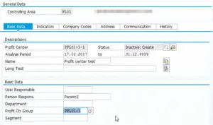 SAP how to create a profit center - solve issue profit center does not exist : Profit Center creation basic data entry