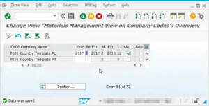 SAP How to solve error The company code XX does not exist or has not been fully maintained : Fiscal year and period saved