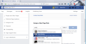 Facebook Page - how to change the Page owner : Select new admin from Facebook users