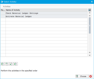 SAP Message C+302 - Material ledger not active in plant : Activate Material Ledger option