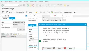 SAP S/4 HANA ECC6.0 Create a Business partner in new BP transaction : Change the partner role