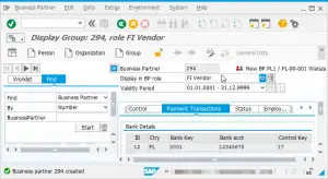 SAP S/4 HANA ECC6.0 Create a Business partner in new BP transaction : Vendor created and identifier given by the system