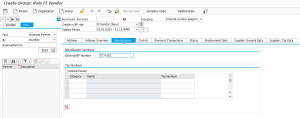SAP S/4 HANA ECC6.0 Create a Business partner in new BP transaction : Vendor identification details