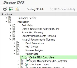 SAP Define an MRP Controller (Material Requirements Planning) : MRP Controller definition in SPRO