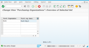 SAP How to create or maintain a Purchasing Organization : Update purchasing organization values