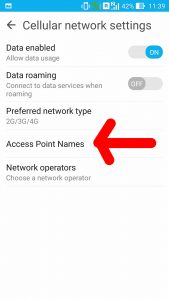 Lyca mobile active internet setup access point name : Open Access Point Names menu