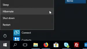 Windows 10 get the hibernate missing - how to add it back : Hibernate option back in Windows 10 power menu