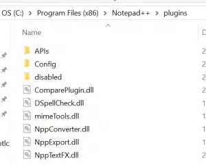 Notepad++ cannot load 32 bit plugin on Windows : 32 bit plugin folder in Program Files (x86)