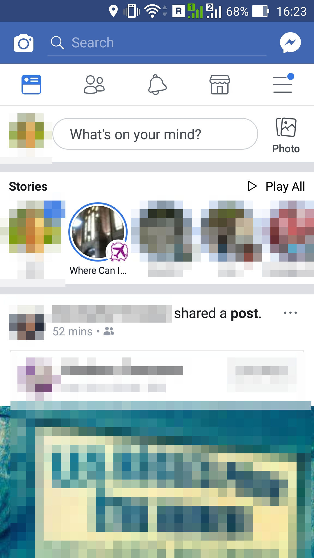 How to share Instagram story to Facebook : Story shared on facebook page from instagram