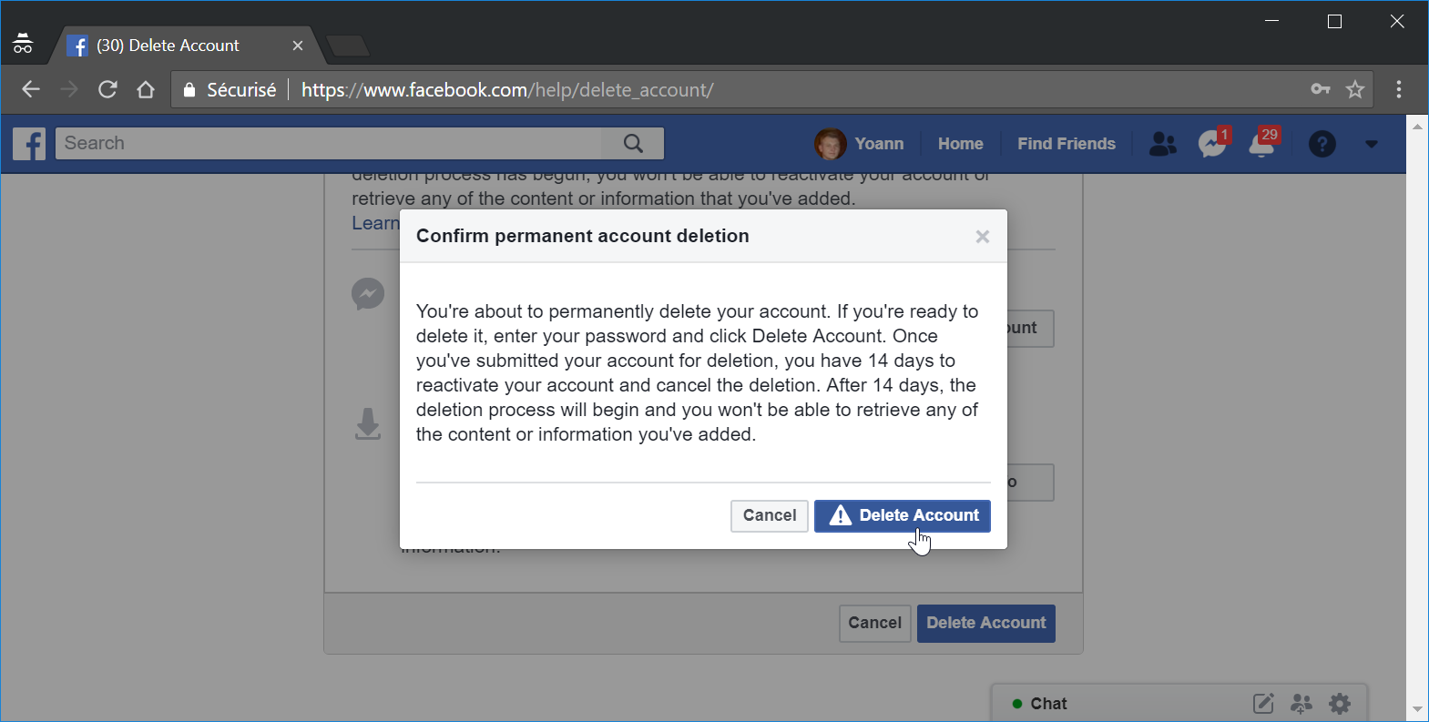 How do I delete my Facebook account : How to close Facebook account permanently