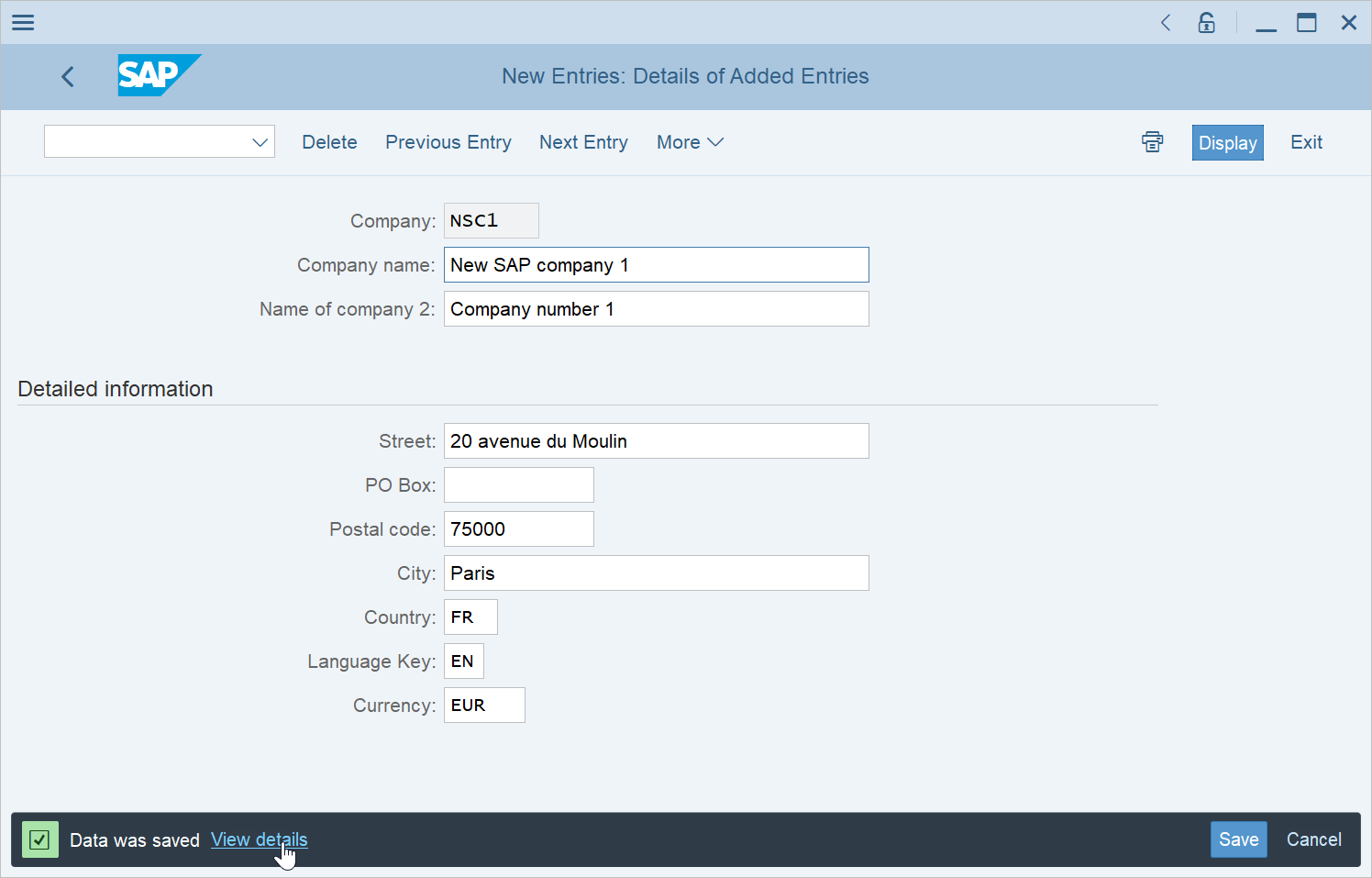 assignment of company code to company in sap