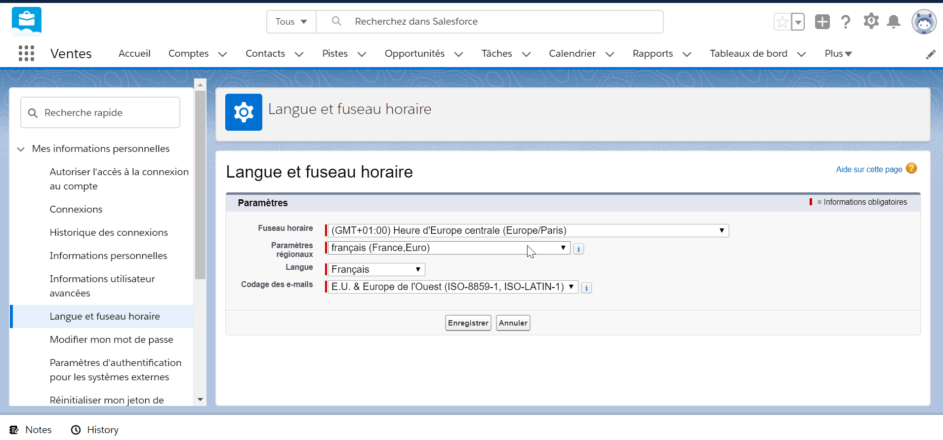 How to change language in SalesForce lightning?