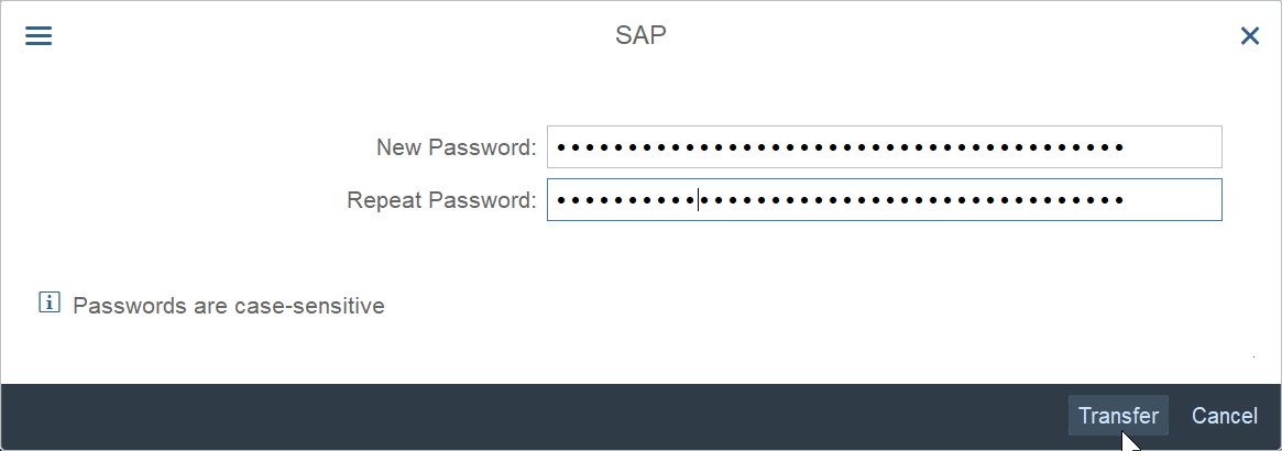 How to reset and change SAP password?