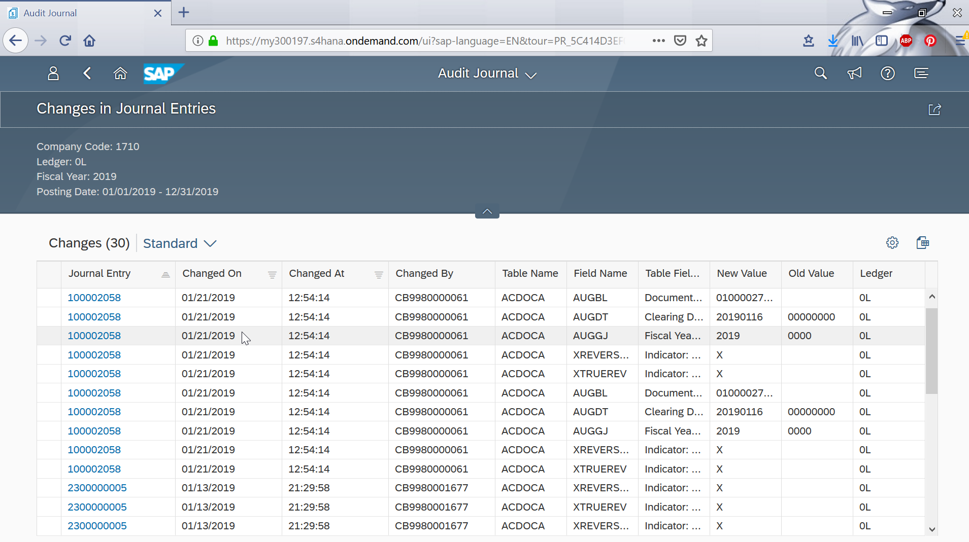 How to use the SAP FIORI Audit Journal?