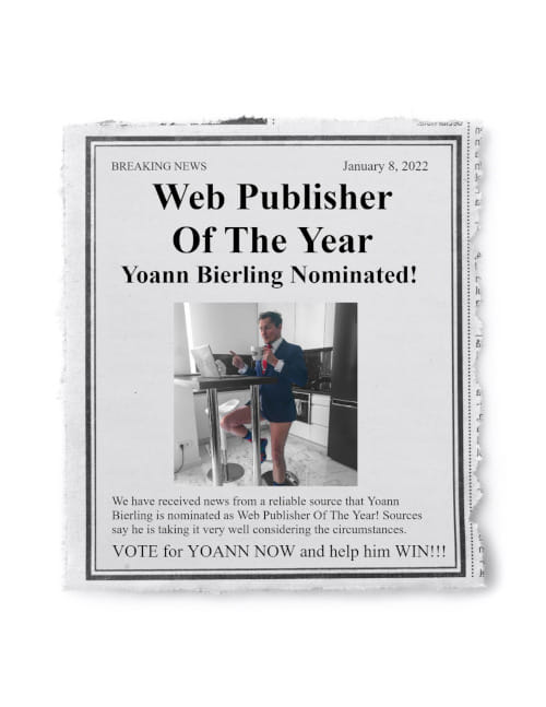 Publisher Of The Year: Vote for YOANN! Ezoic Publishers Award Ceremony will be held on Jan 18th, in partnership with Google
